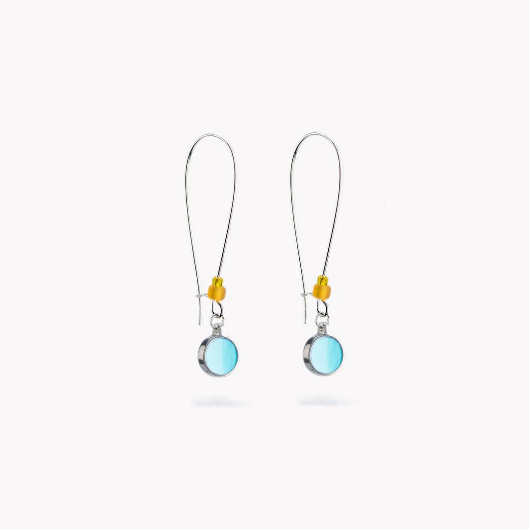 Coast Turq. Drop Earrings - The Nancy Smillie Shop - Art, Jewellery & Designer Gifts Glasgow