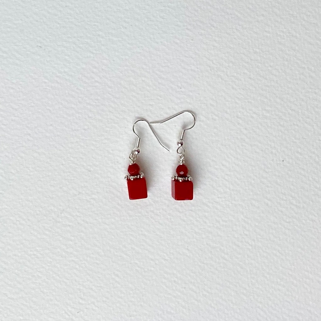 Coral Bead Earrings - The Nancy Smillie Shop - Art, Jewellery & Designer Gifts Glasgow