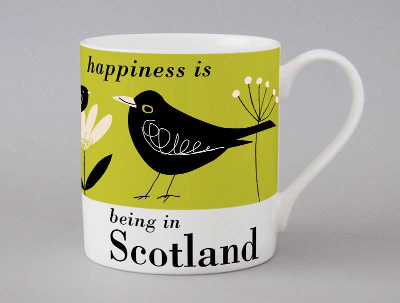 Country & Coast Mugs Scotland: Highland Cow | Blue - Scotland