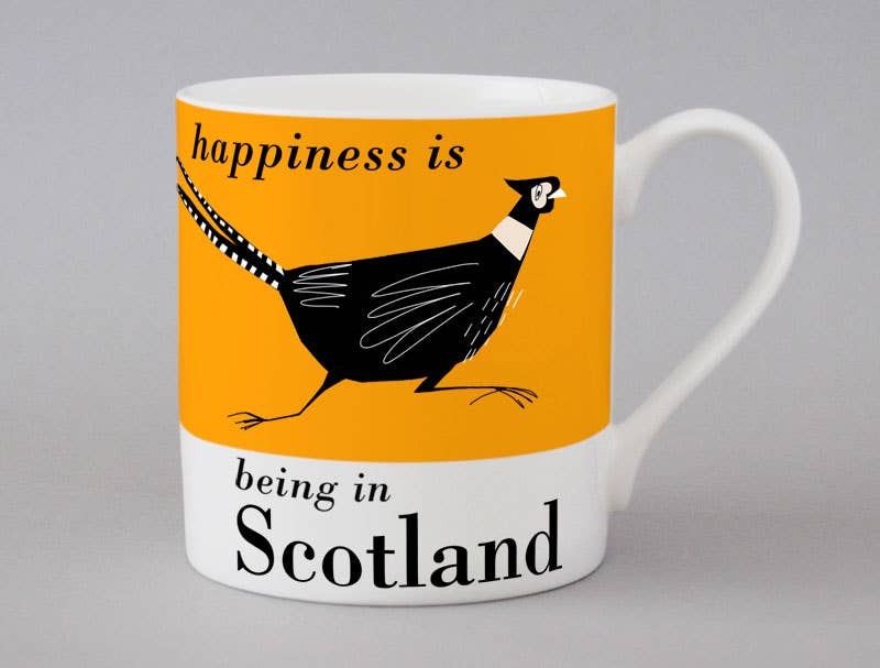 Country & Coast Mugs Scotland: Highland Cow | Blue - Scotland