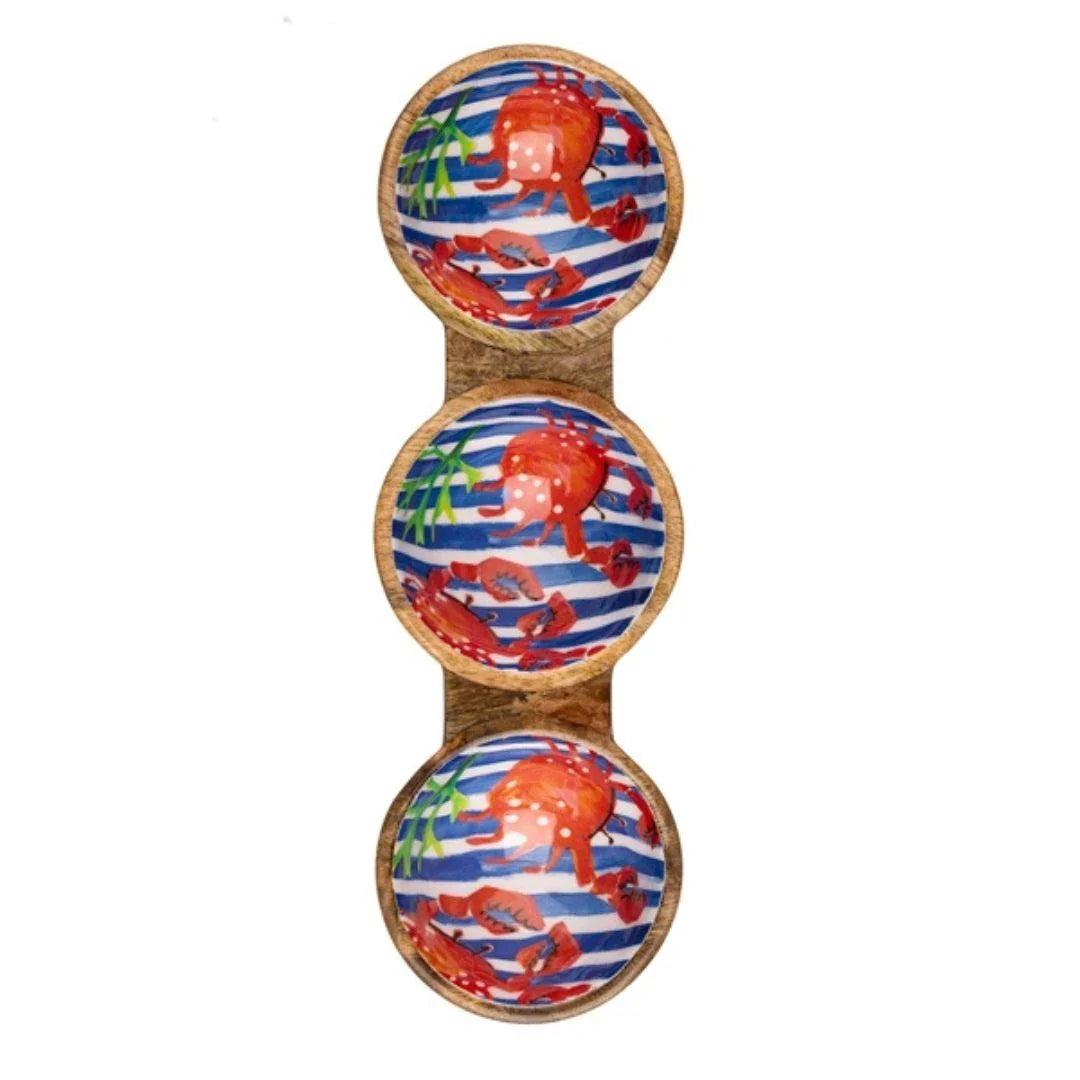 Crabs on Blue trio Bowl - Gifts - Scotland