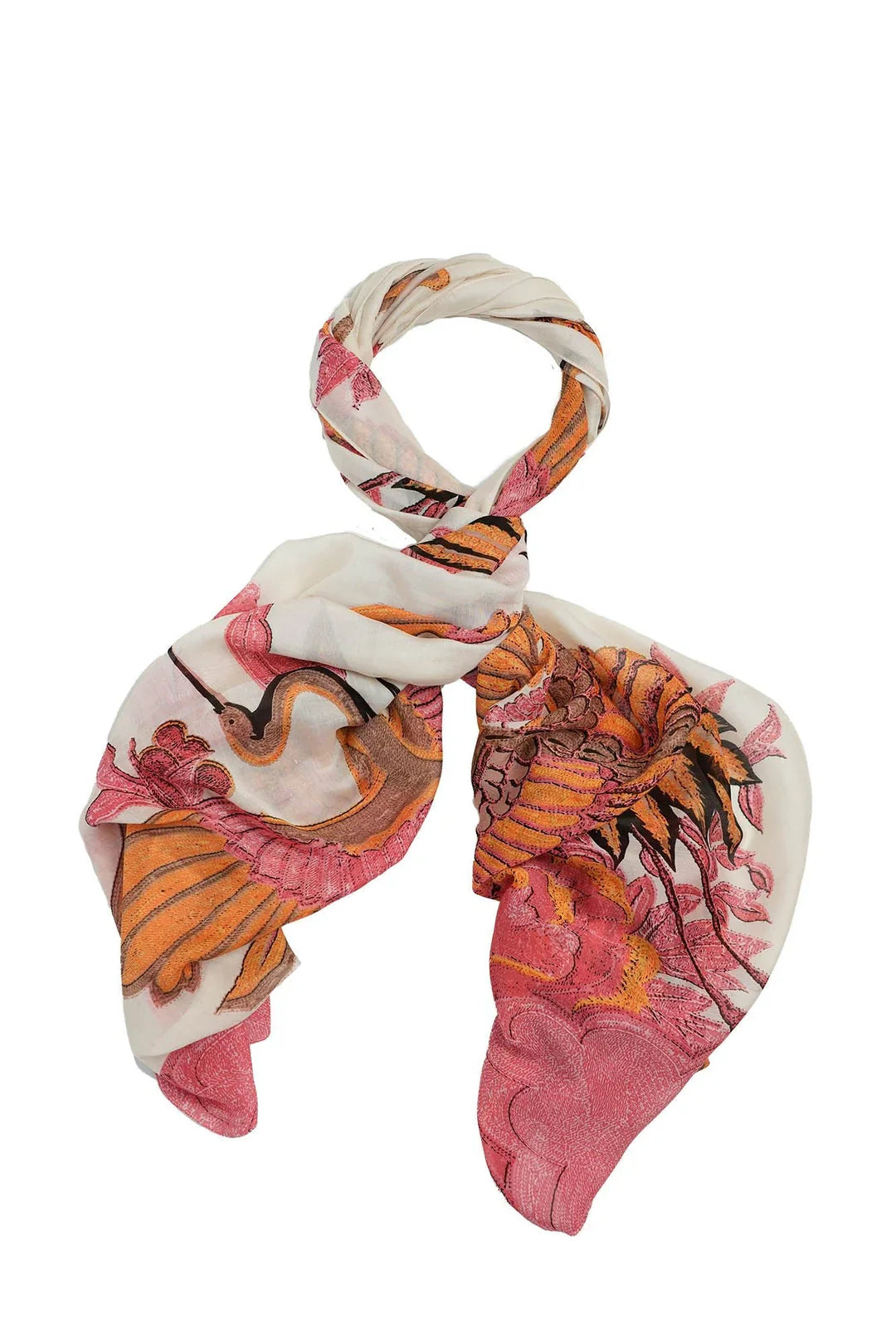 Crane Ecru Scarf - Scarves! - Scotland