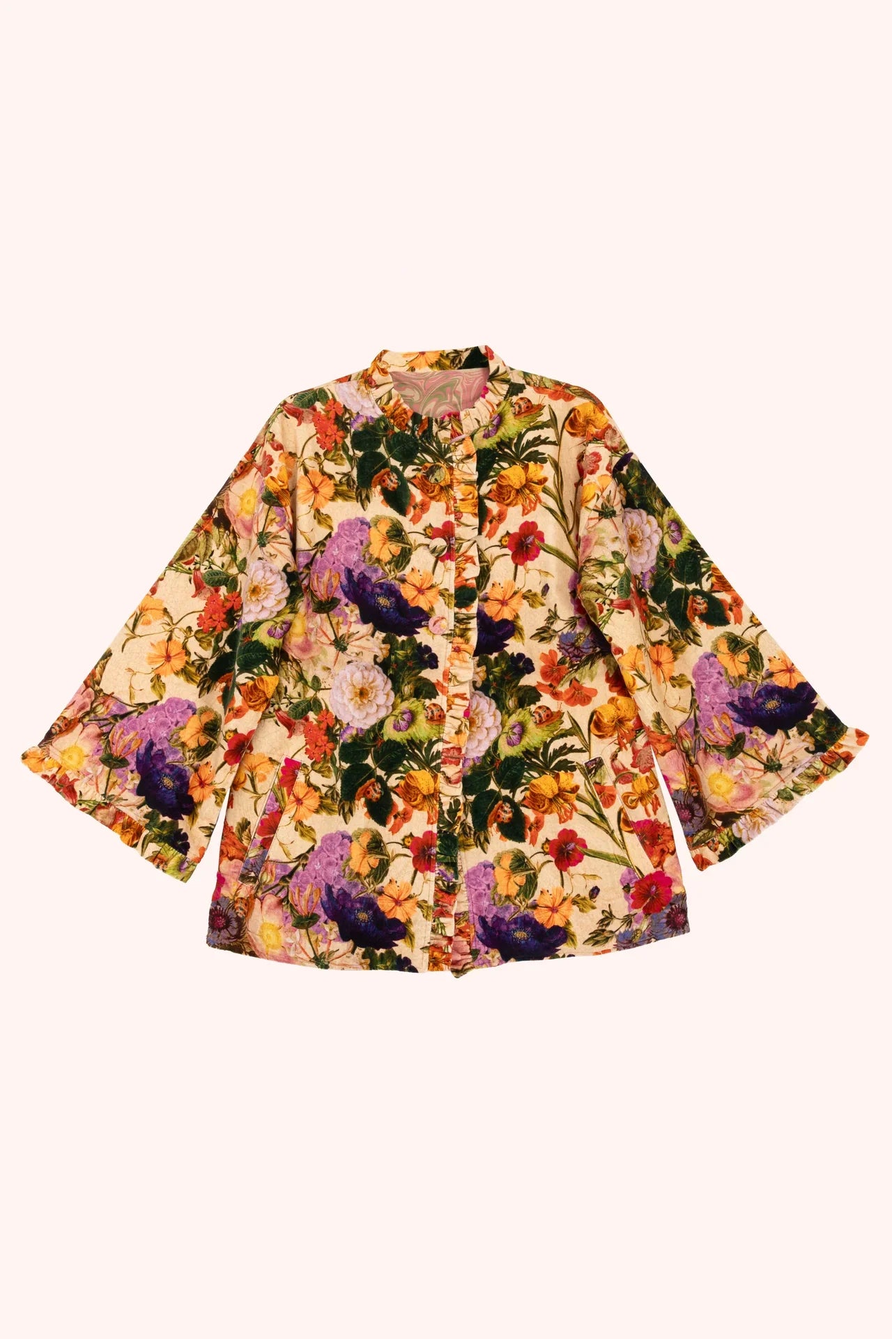 Cream Posy Velvet Jacket - Clothing - Scotland