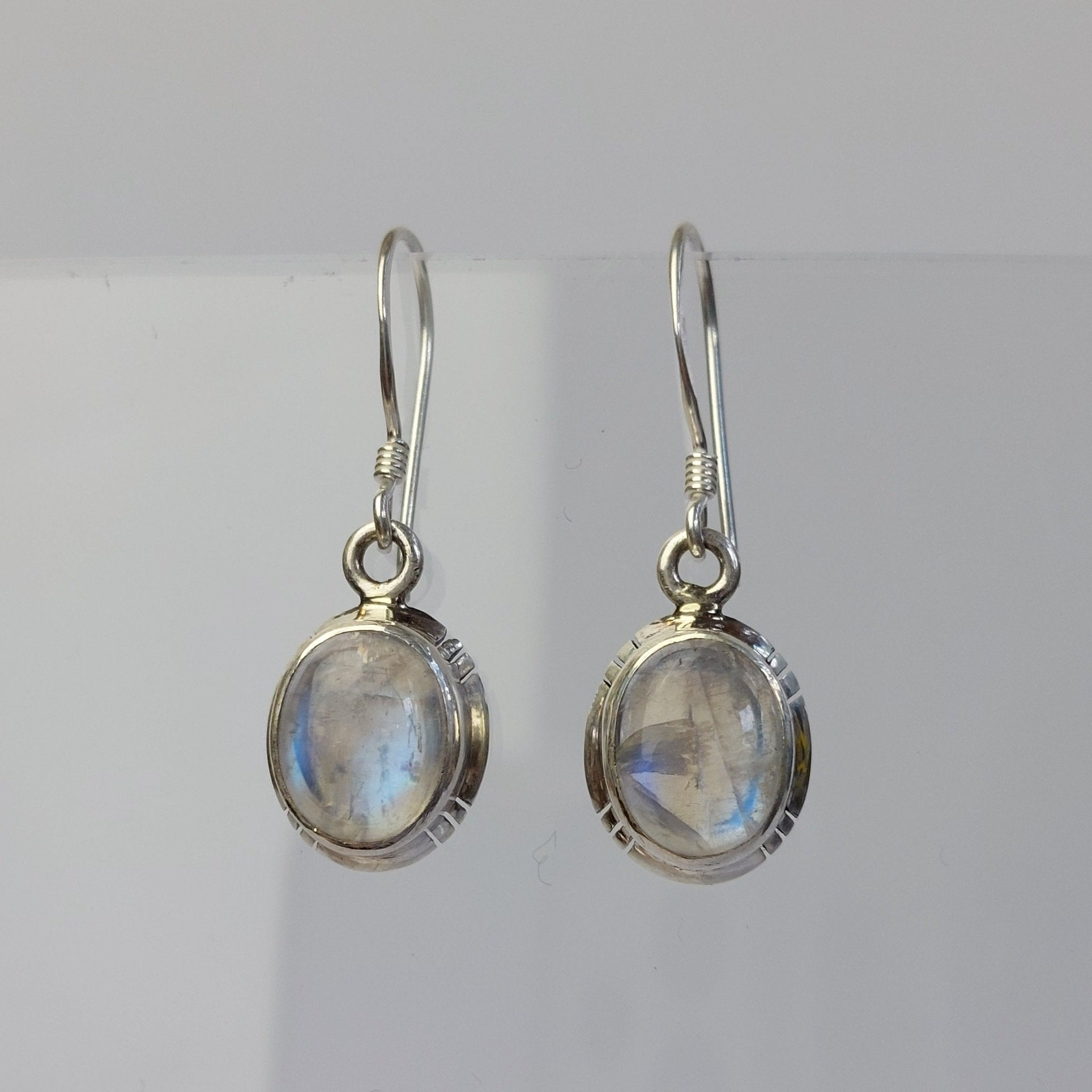 Moonstone Cut Set Earrings - The Nancy Smillie Shop - Art, Jewellery & Designer Gifts Glasgow