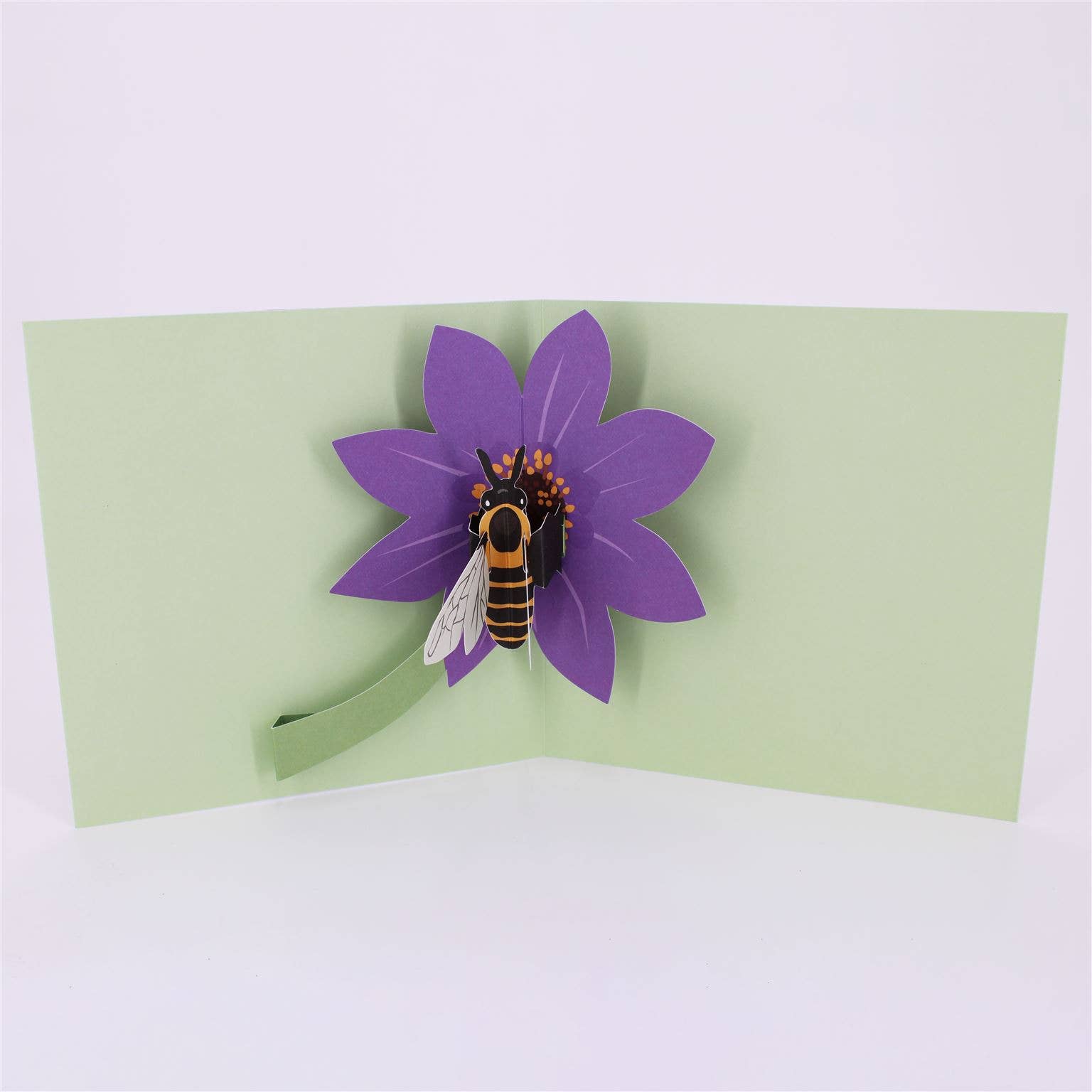 Bee On Flower card