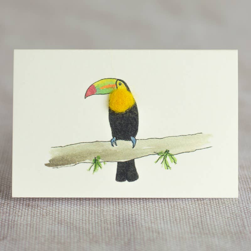 Toucan Mini Greeting Cards | Bird Card | Mini Card | 3D Card