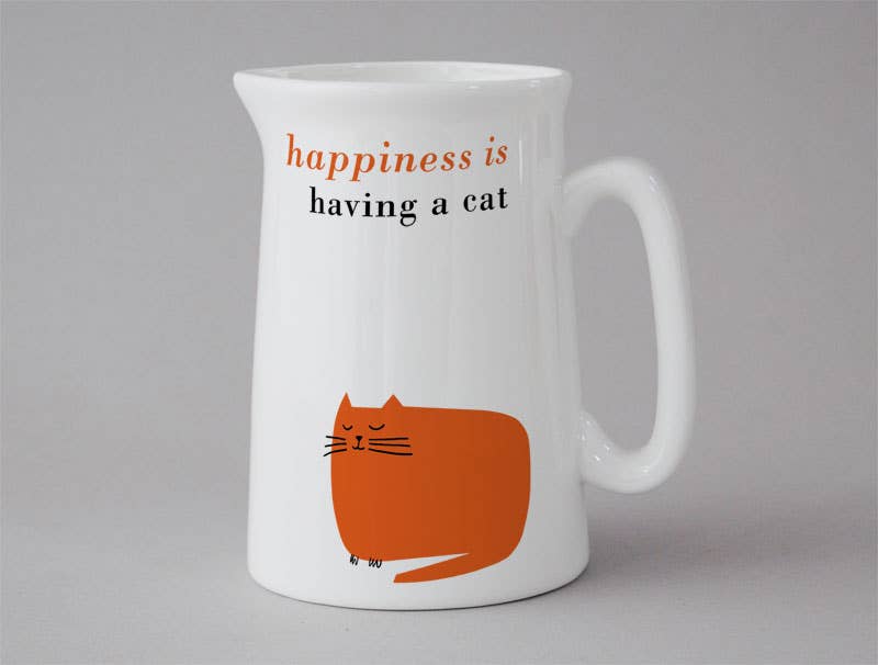 Happiness Jugs: Happiness Small Jug Dog Olive
