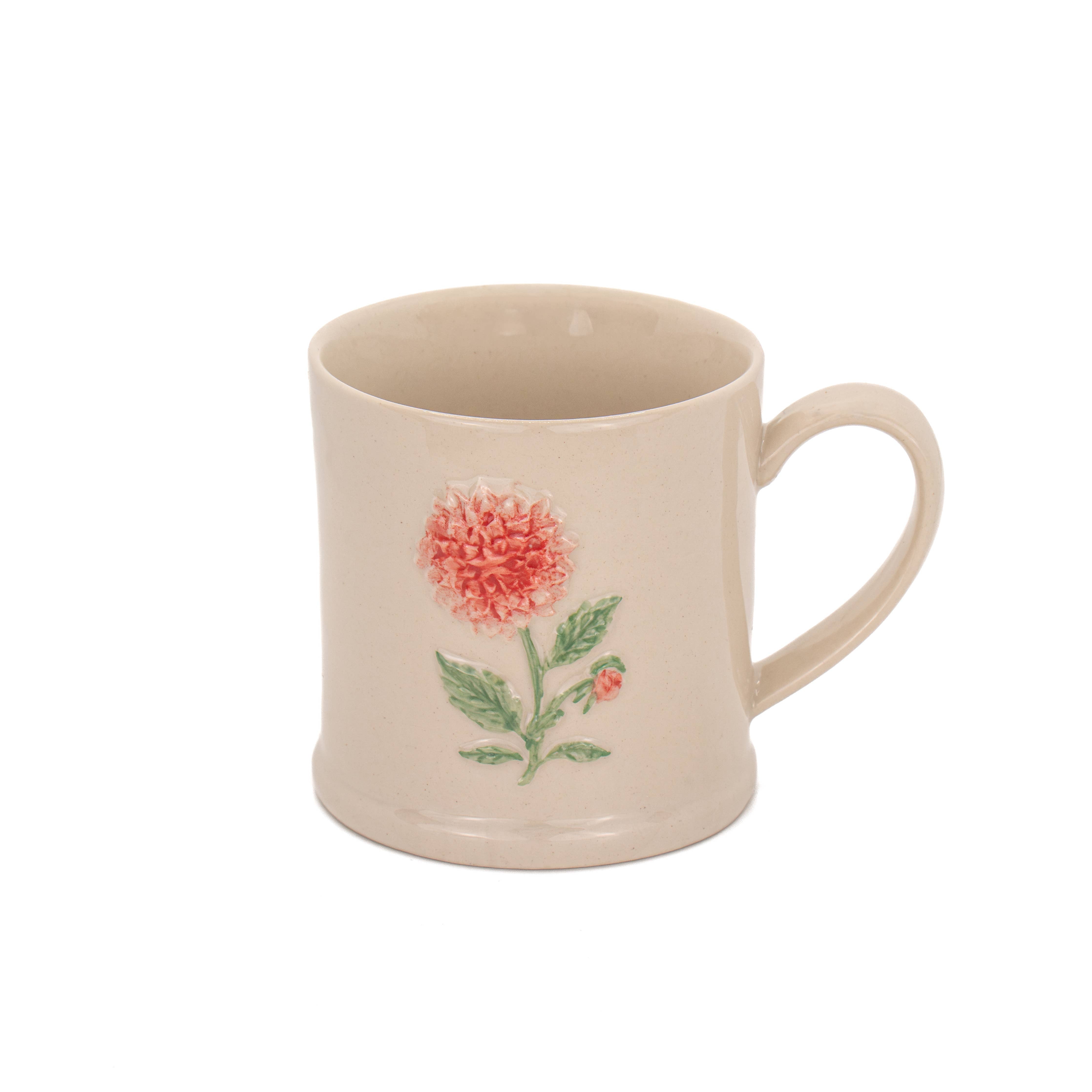 Dahlia Embossed Mug - All House & Home - Scotland
