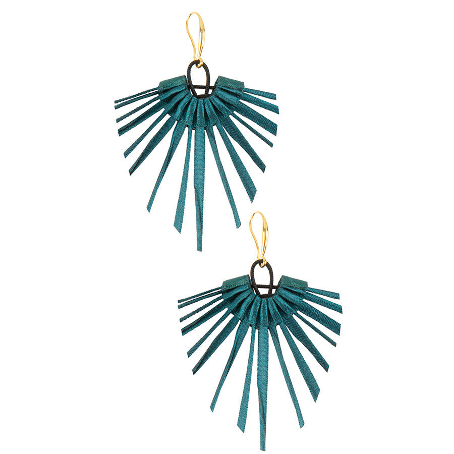 Dark Green Kite Earrings - The Nancy Smillie Shop - Art, Jewellery & Designer Gifts Glasgow