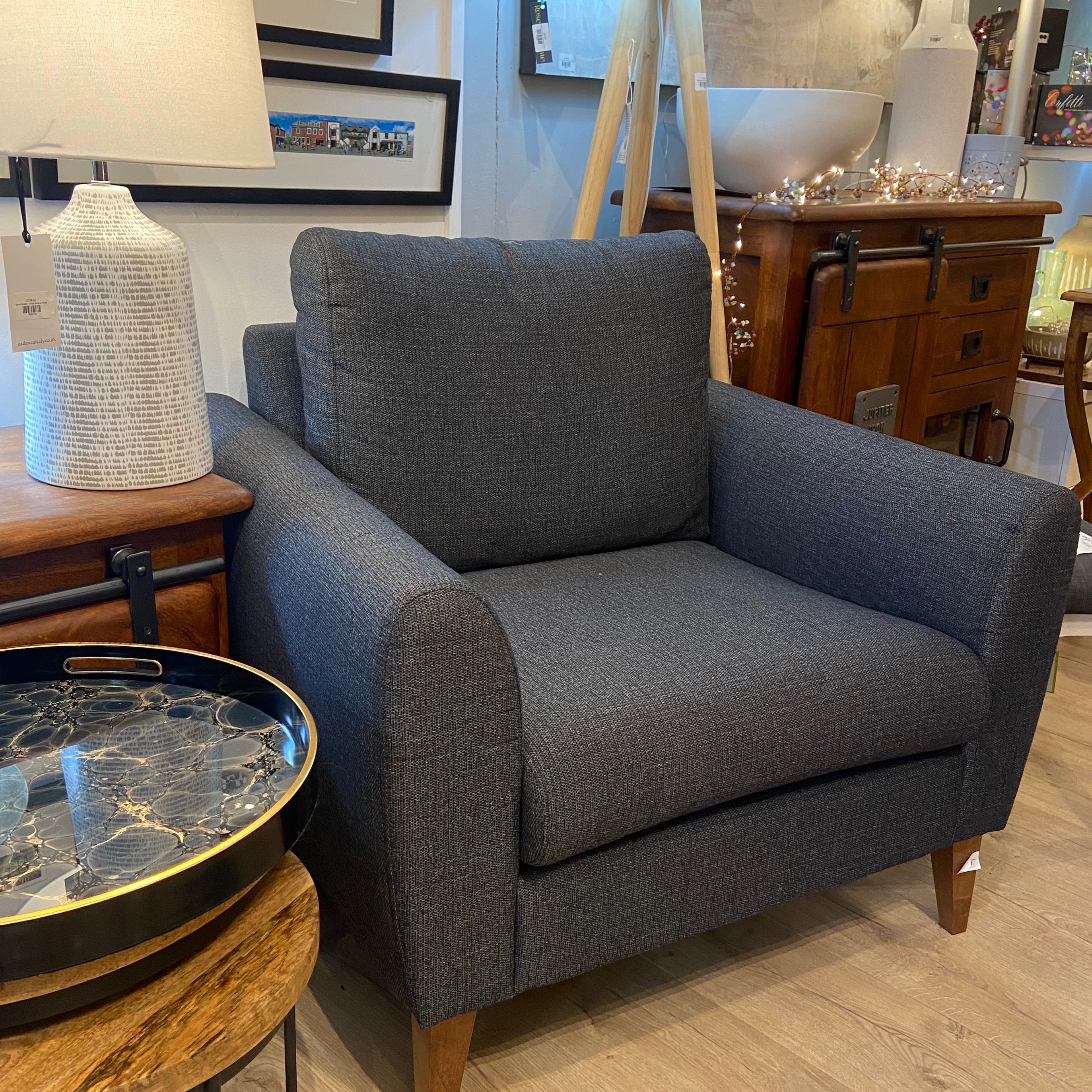 Dark Grey Ashton Chair - The Nancy Smillie Shop - Art, Jewellery & Designer Gifts Glasgow