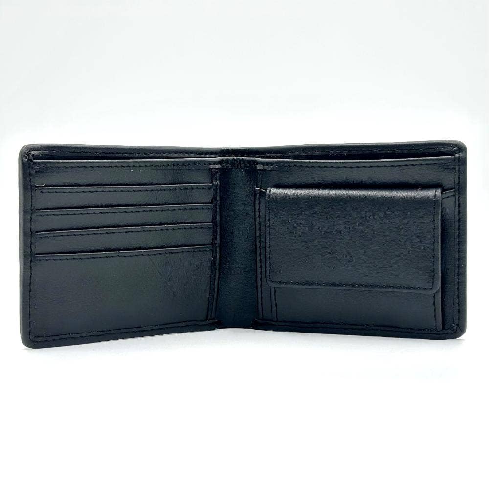 Harris Tweed Bifold Coin Wallet Charcoal