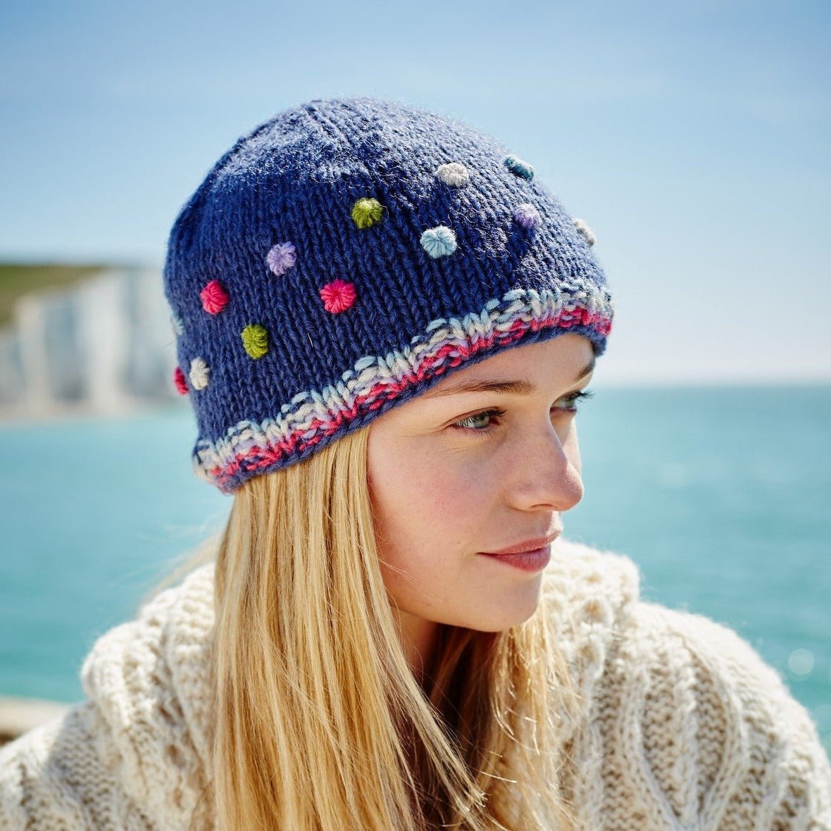 Denim Montpellier Beanie - The Nancy Smillie Shop - Art, Jewellery & Designer Gifts Glasgow