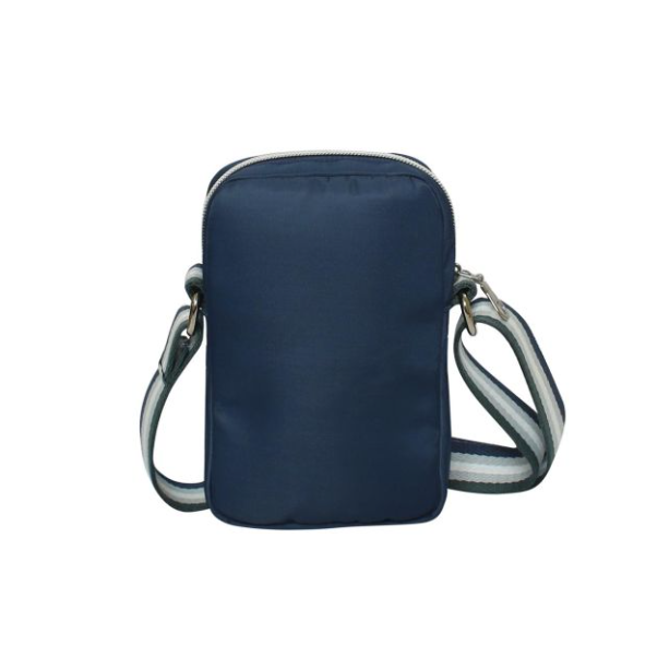 Denim blue voyage phone pouch