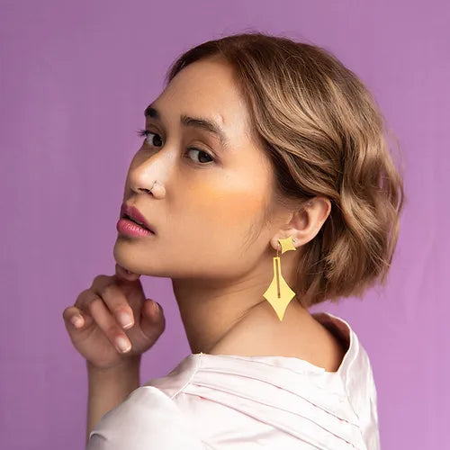 Dina XXS Gold-Plated Earrings | The Nancy Smillie Shop - Art, Jewellery & Designer Gifts Glasgow Scotland