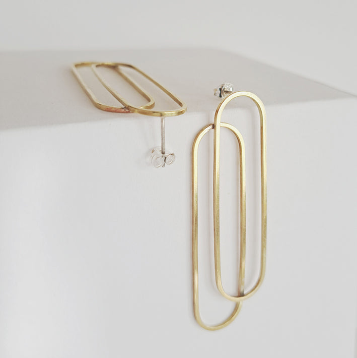 Double Oval Stud Earrings - Jewellery - Scotland