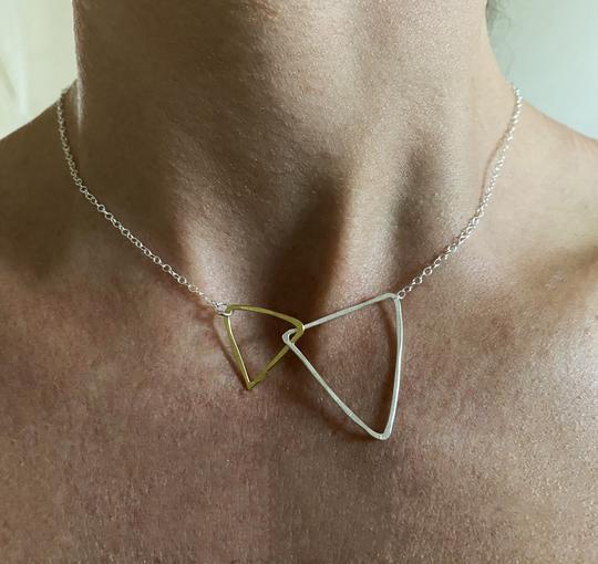 Double Triangle Necklace - The Nancy Smillie Shop - Art, Jewellery & Designer Gifts Glasgow