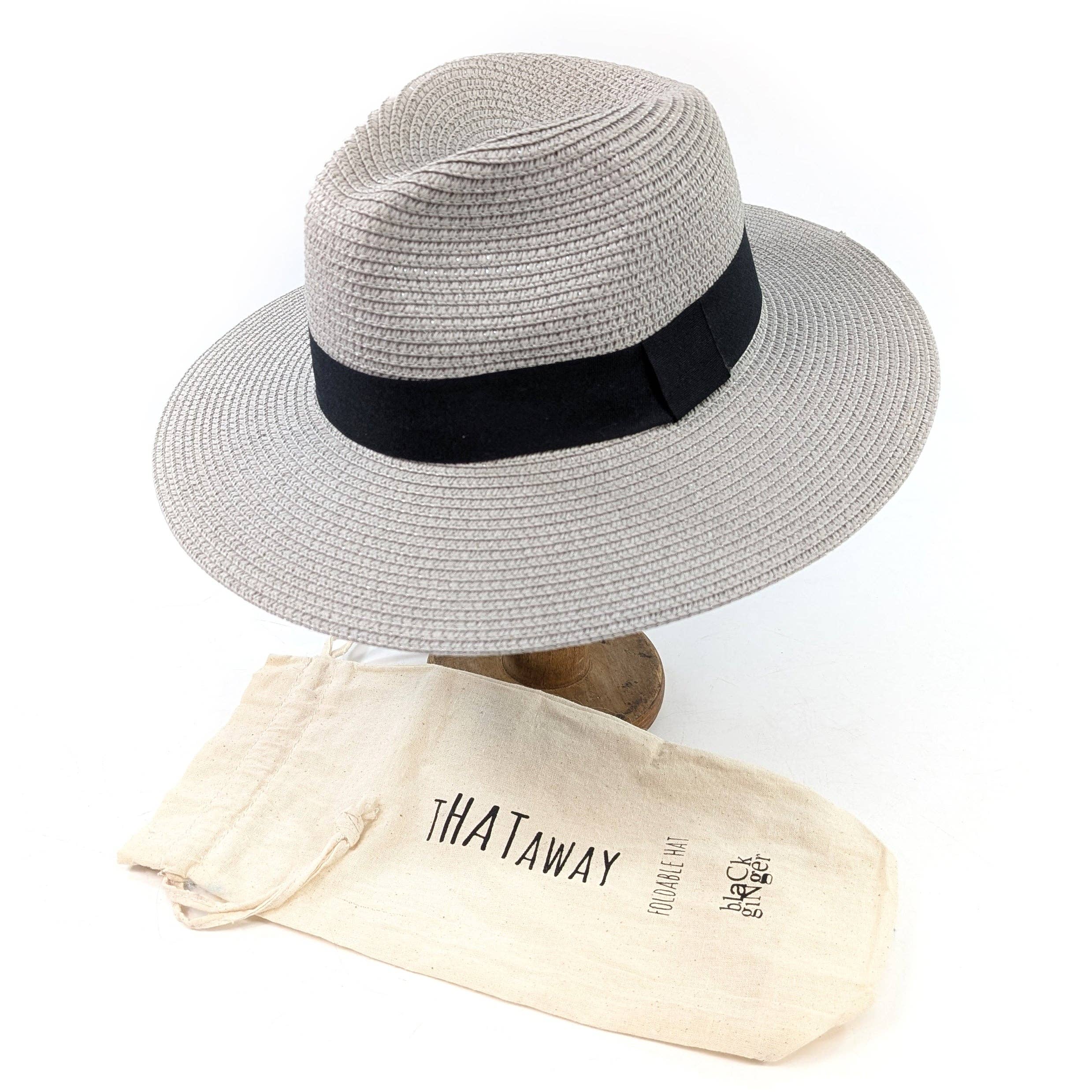 Dove Grey Panama Foldable Hat (57cm) - ALL ITEMS - Scotland