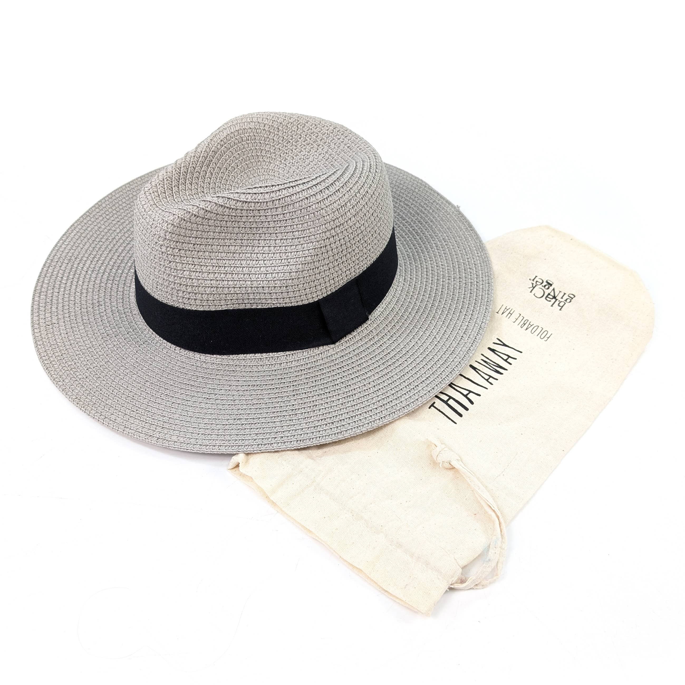 Dove Grey Panama Foldable Hat (57cm) - ALL ITEMS - Scotland