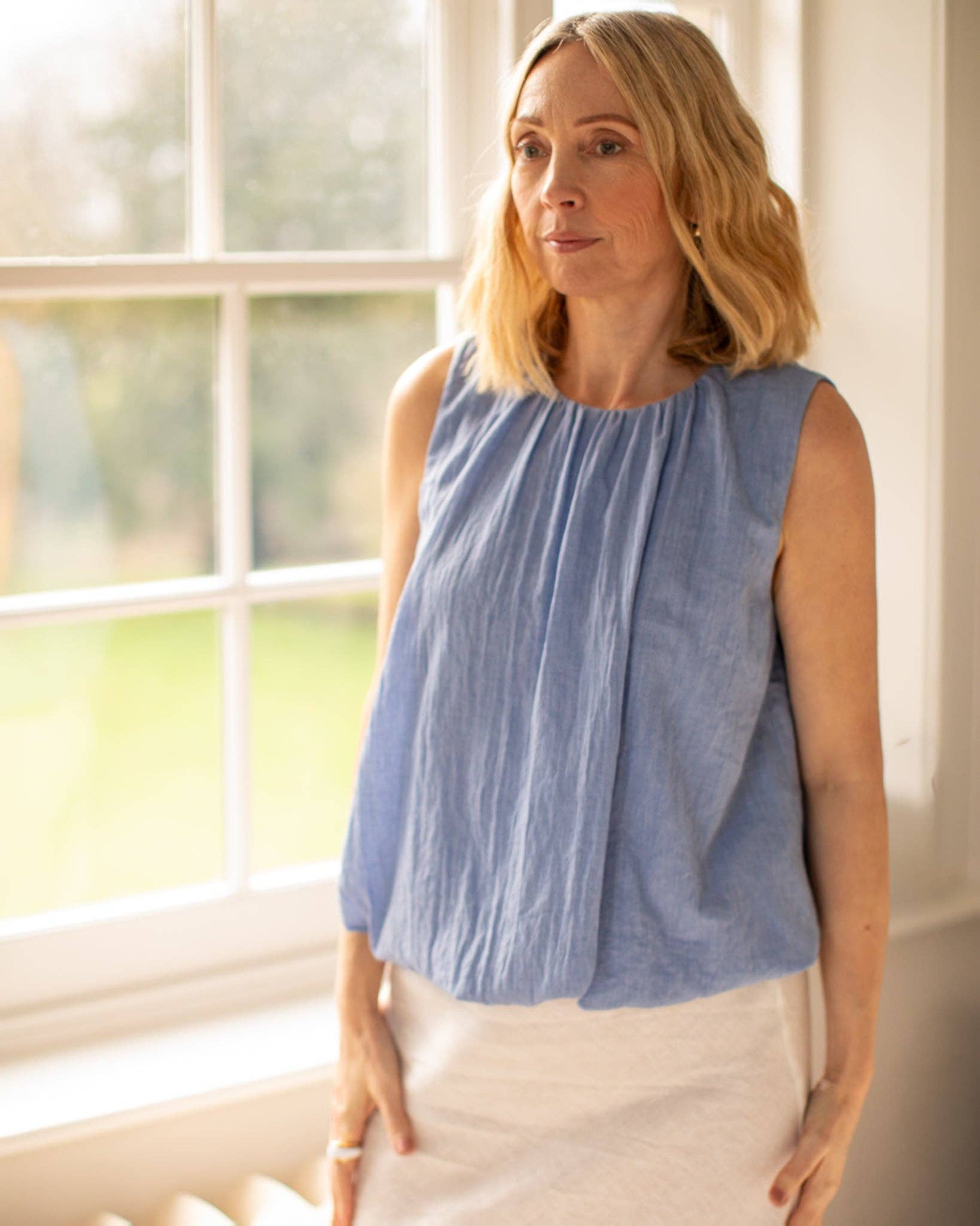 Ruth Top | Sky Blue