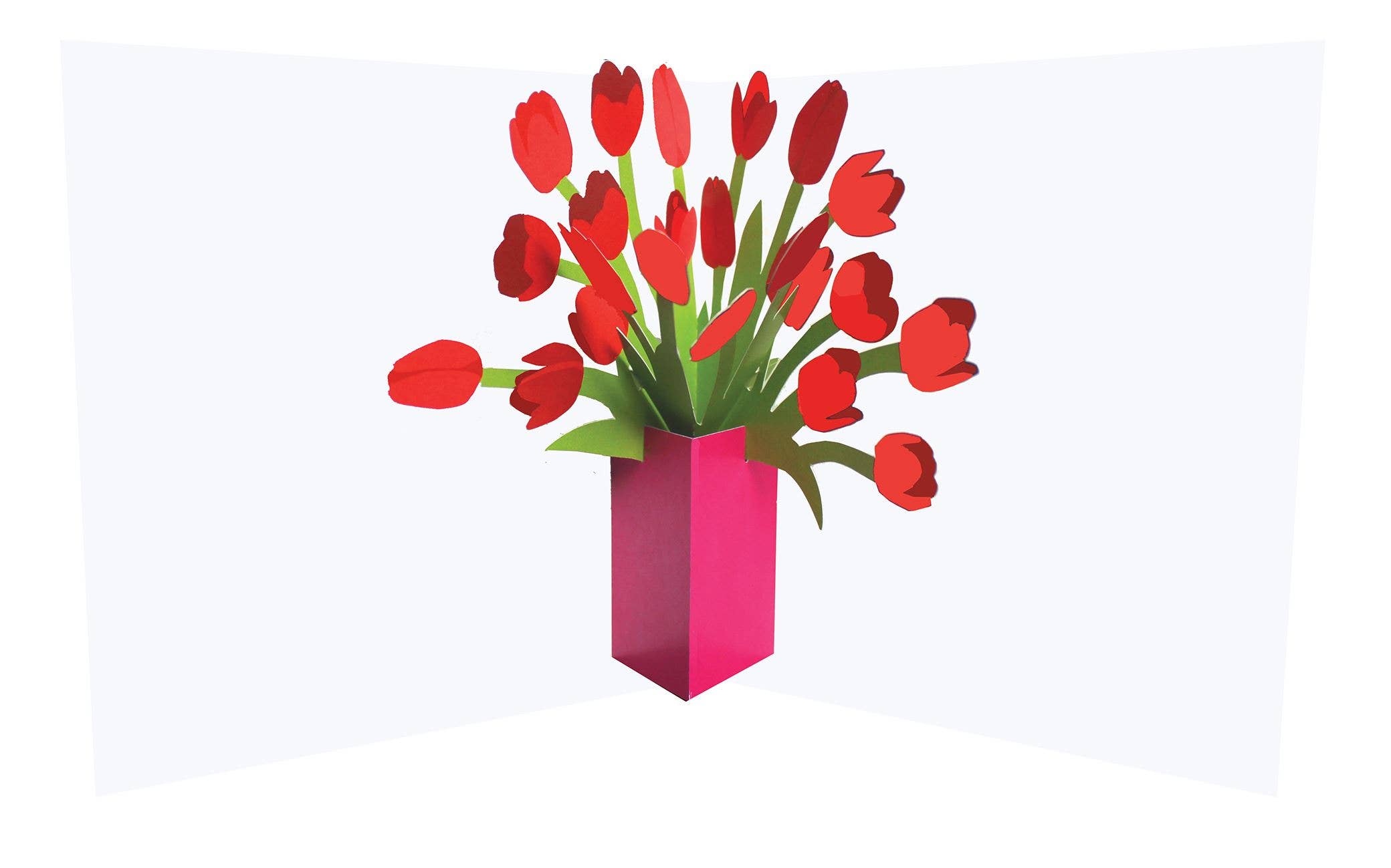 Flower Vases: Tulips card