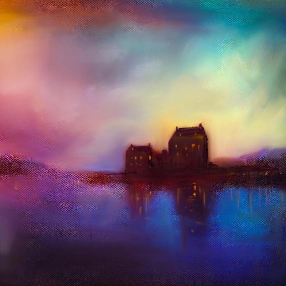Eileen Donan Castle Wood Art Block - The Nancy Smillie Shop - Art, Jewellery & Designer Gifts Glasgow