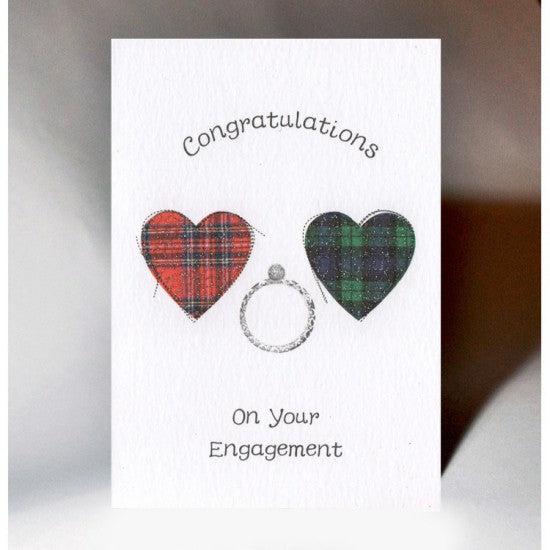 Engagement Hearts Card - The Nancy Smillie Shop - Art, Jewellery & Designer Gifts Glasgow