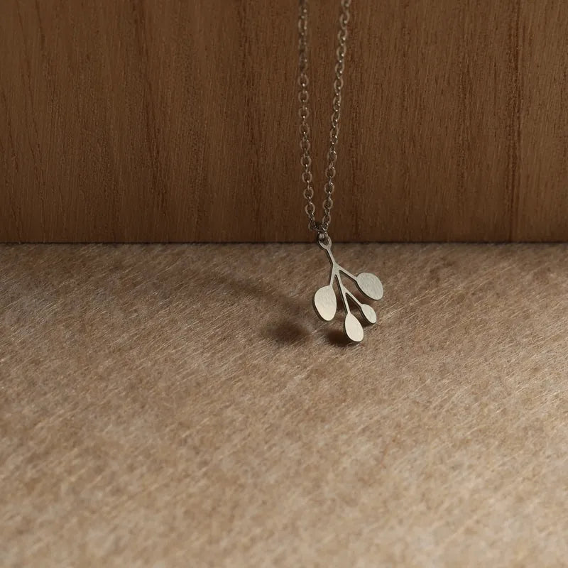 Eucalyptus Pendant Gold - The Nancy Smillie Shop - Art, Jewellery & Designer Gifts Glasgow