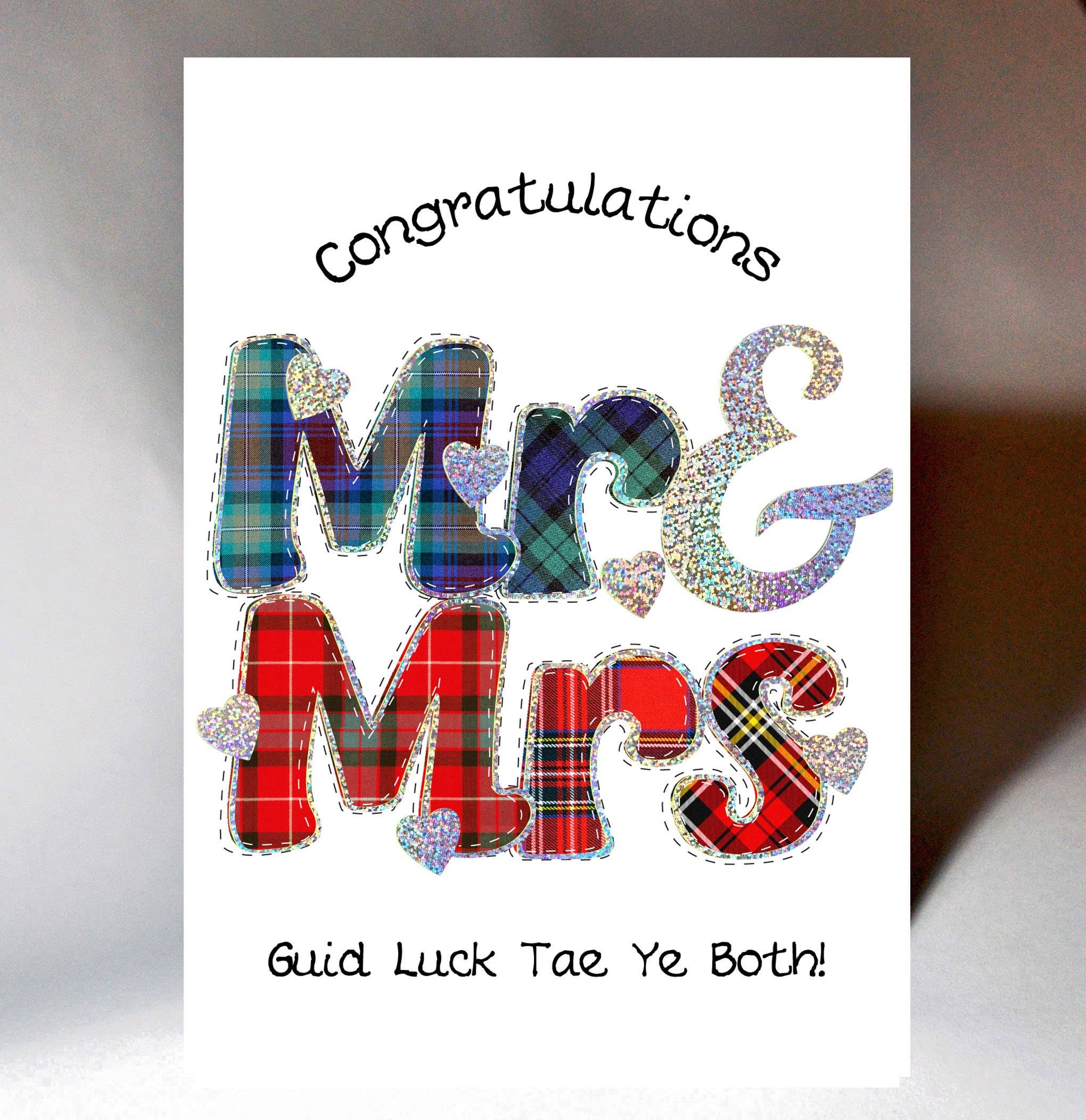 Scottish Mr & Mrs Wedding Card
