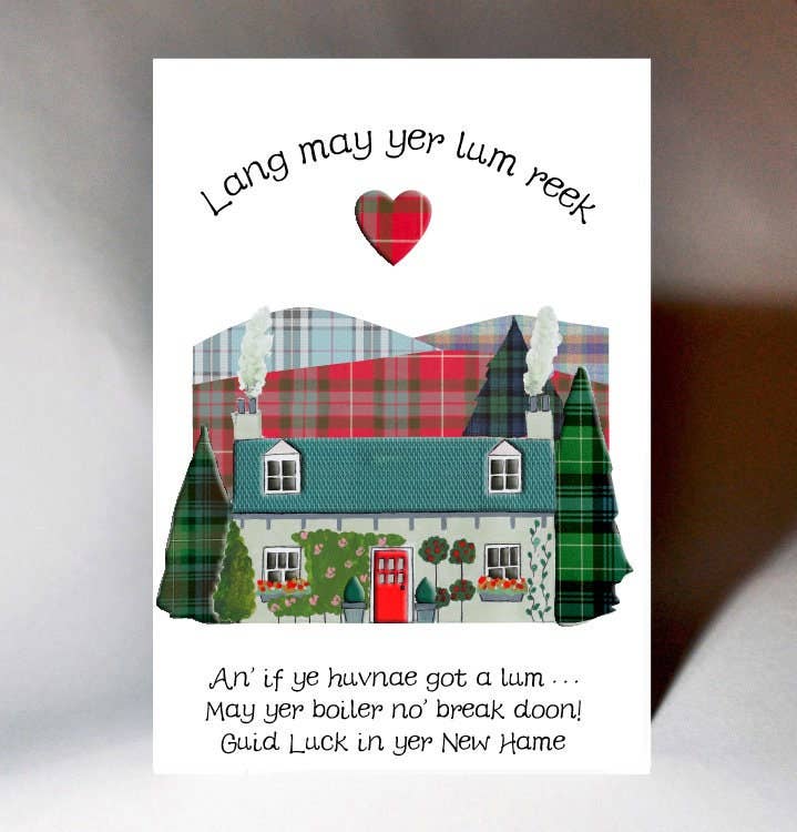 New Home Lang May Yer Lum Reek Card WWNH10