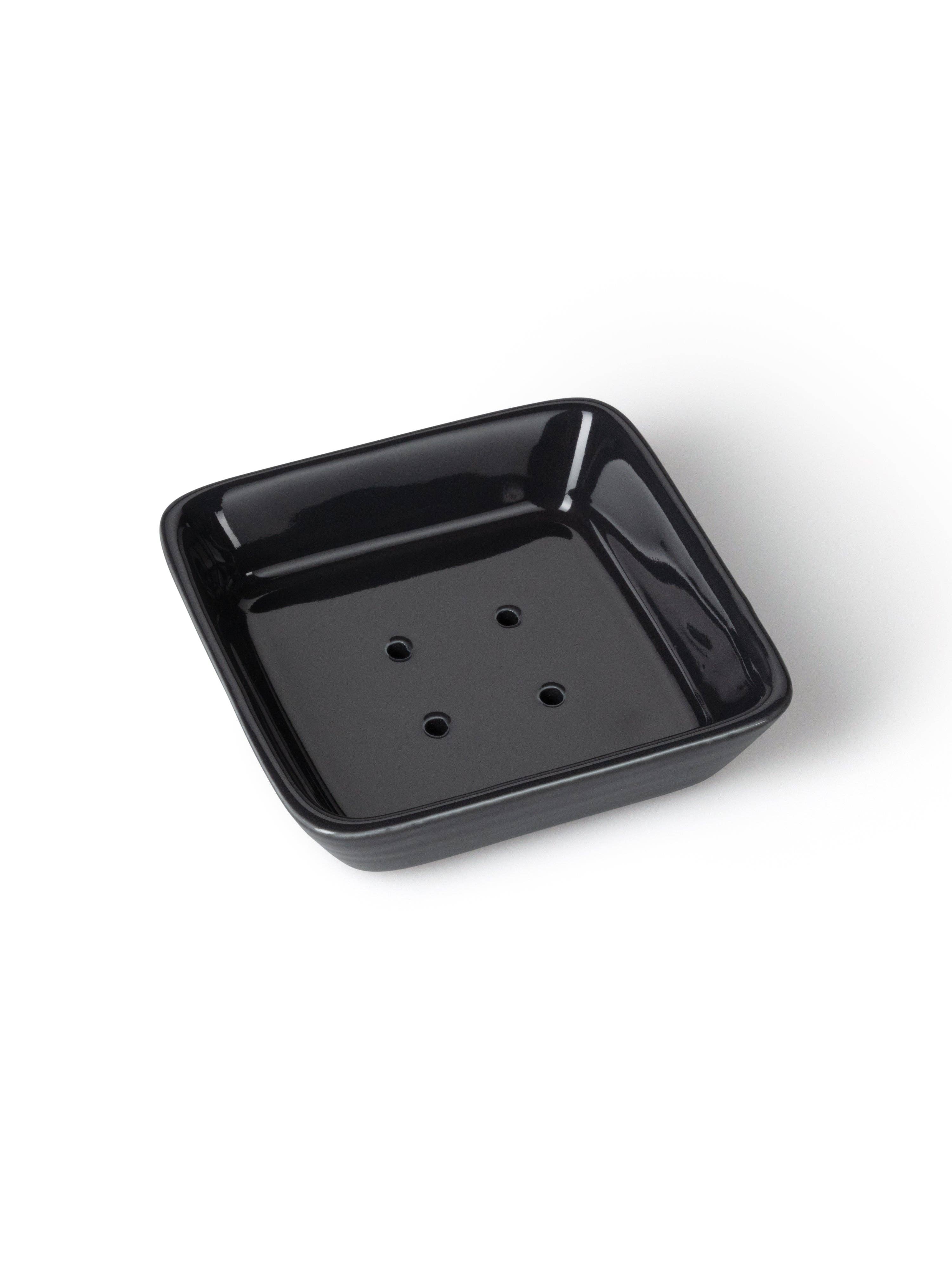 Porcelain Soap Dish | Charcoal