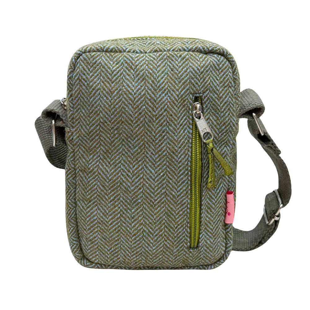 Fern Herringbone Cross Body Bag - Bags & Clutches - Scotland