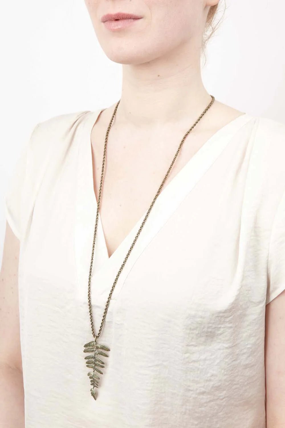 Fern Long Necklace - The Nancy Smillie Shop - Art, Jewellery & Designer Gifts Glasgow