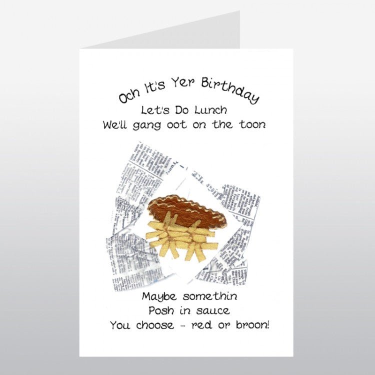 Fish N Chips Card - The Nancy Smillie Shop - Art, Jewellery & Designer Gifts Glasgow
