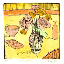Flowers Card - The Nancy Smillie Shop - Art, Jewellery & Designer Gifts Glasgow