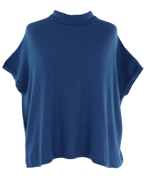 French Navy Cashmere Blend Tunic - The Nancy Smillie Shop - Art, Jewellery & Designer Gifts Glasgow