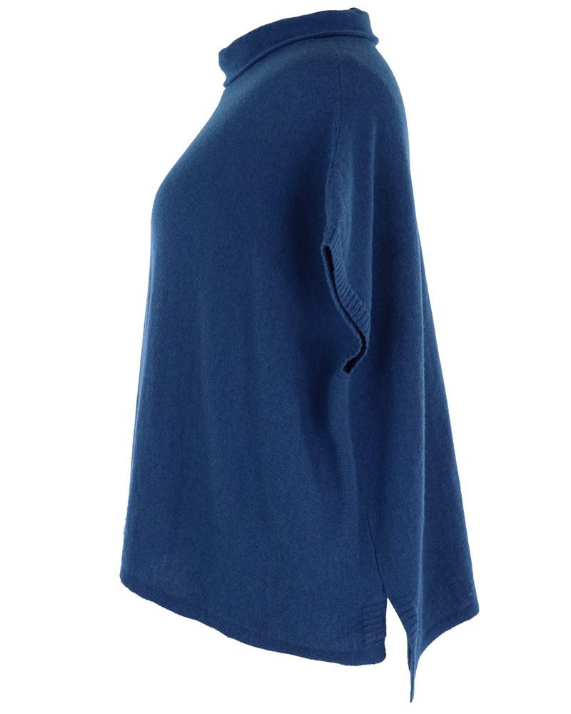 French Navy Cashmere Blend Tunic - The Nancy Smillie Shop - Art, Jewellery & Designer Gifts Glasgow
