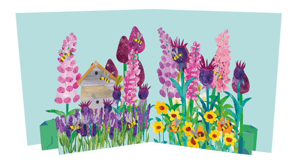 Garden Bee pop up card