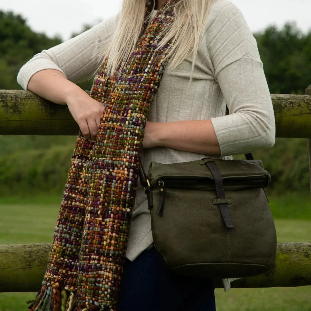 Ginger Plum Chunky Scarf - The Nancy Smillie Shop - Art, Jewellery & Designer Gifts Glasgow