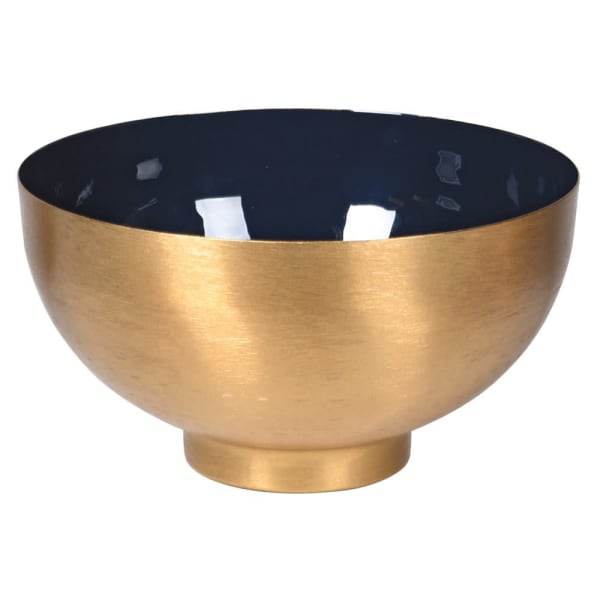 Gold & Blue Enamel Bowl - The Nancy Smillie Shop - Art, Jewellery & Designer Gifts Glasgow