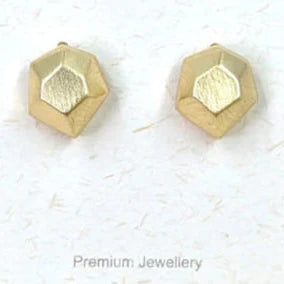 gold facetted stone like earrings - Jewellery - Scotland