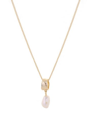 Gold Freshwater Pearl Necklace - The Nancy Smillie Shop - Art, Jewellery & Designer Gifts Glasgow