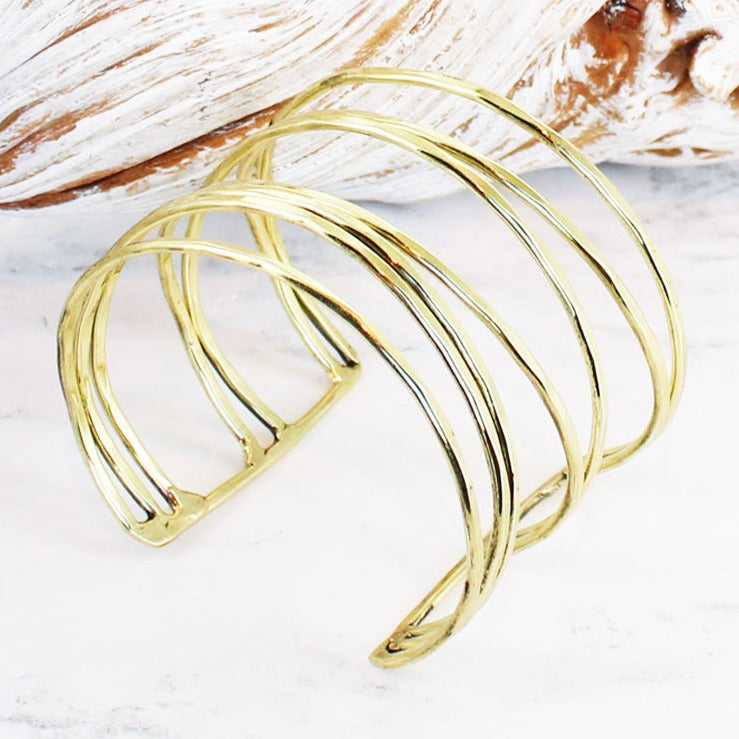 Gold Metal Cuff - The Nancy Smillie Shop - Art, Jewellery & Designer Gifts Glasgow