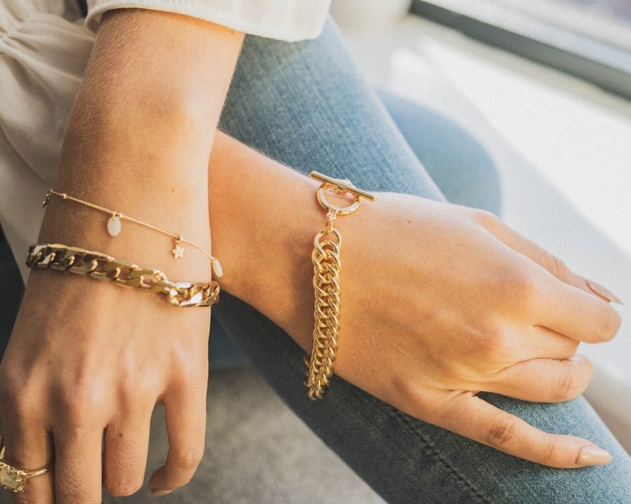 Gold Molly Bracelet - The Nancy Smillie Shop - Art, Jewellery & Designer Gifts Glasgow