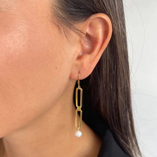 Gold Plated Vera Earrings - The Nancy Smillie Shop - Art, Jewellery & Designer Gifts Glasgow
