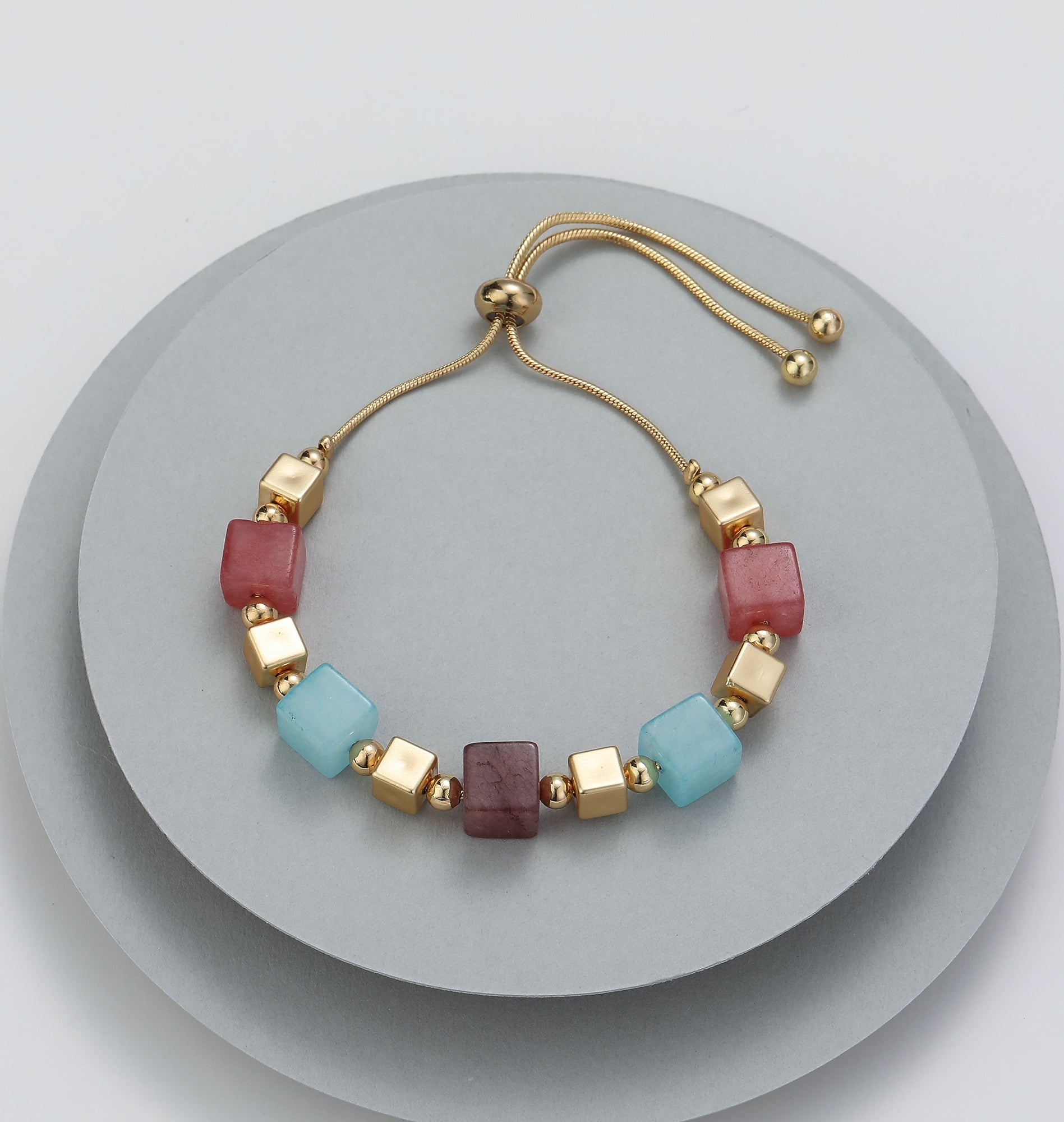 Gold Stone Bracelet - The Nancy Smillie Shop - Art, Jewellery & Designer Gifts Glasgow