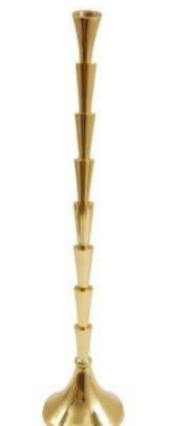 Golden Candle Stick 52cm | The Nancy Smillie Shop - Art, Jewellery & Designer Gifts Glasgow Scotland