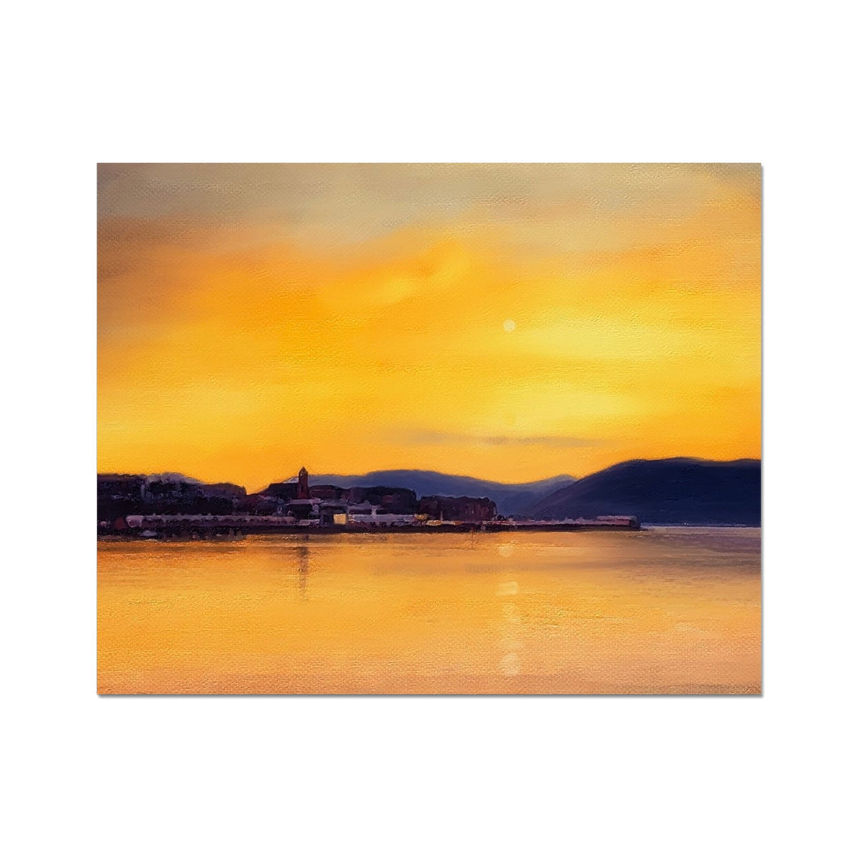 Gourock Sunset From Cardwell Bay Artist Proof Collector Print - All Art Prints - Scotland