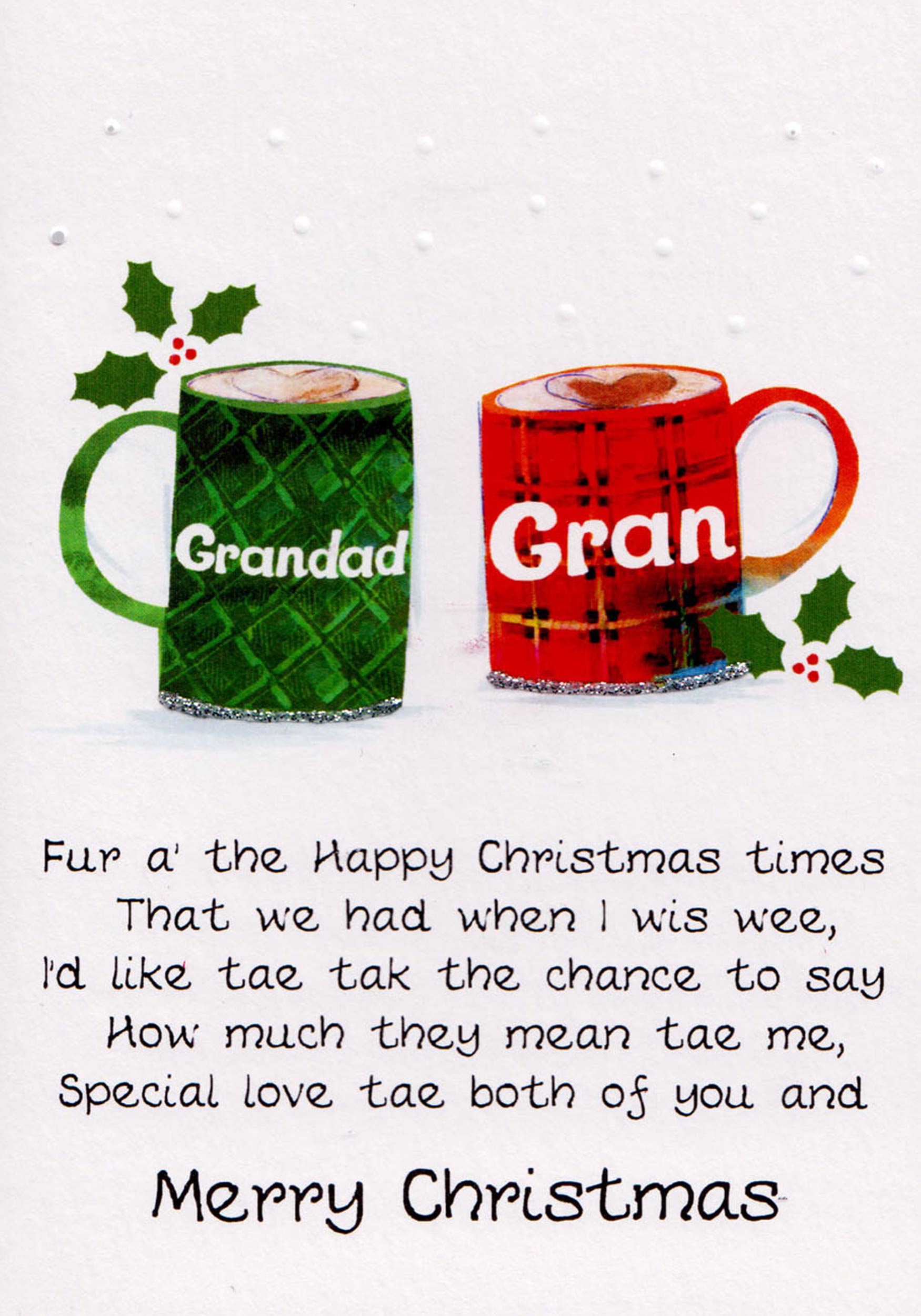 Grandad Gran Merry Christmas | The Nancy Smillie Shop - Art, Jewellery & Designer Gifts Glasgow Scotland