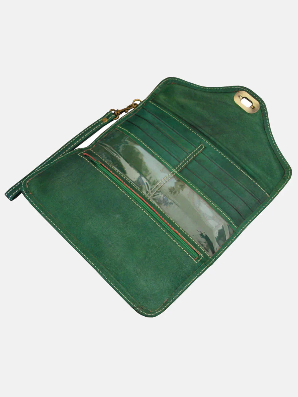 Green Decorative Purse - Reversible Clutch Shoulder Camera - Bags of Bags! - Scotland