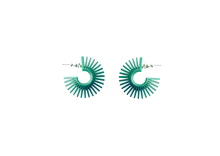 Green Mini Hoops - The Nancy Smillie Shop - Art, Jewellery & Designer Gifts Glasgow